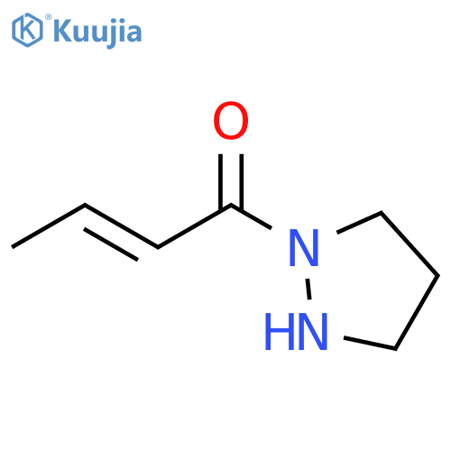 Pyrazolidine, 1-[(2E)-1-oxo-2-butenyl]- structure