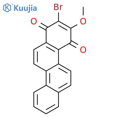 1,4-Chrysenedione, 2-bromo-3-methoxy- structure
