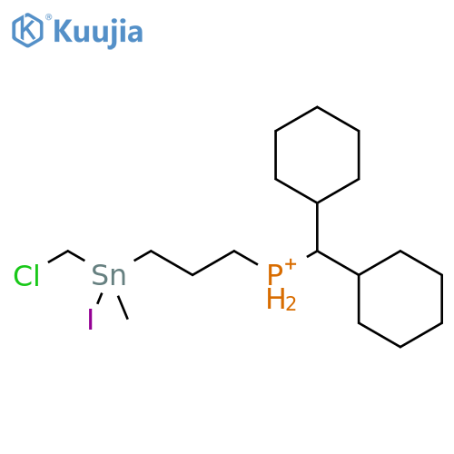 TIN, CHLORO[3-(DICYCLOHEXYLMETHYLPHOSPHONIO)PROPYL]IODODIMETHYL- structure