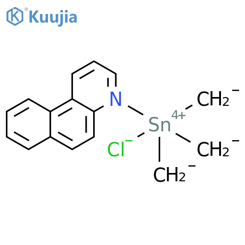 Tin, (benzo[f]quinoline)chlorotrimethyl- structure