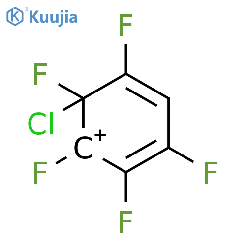 Cyclohexadienylium, 6-chloro-1,2,3,5,6-pentafluoro- structure