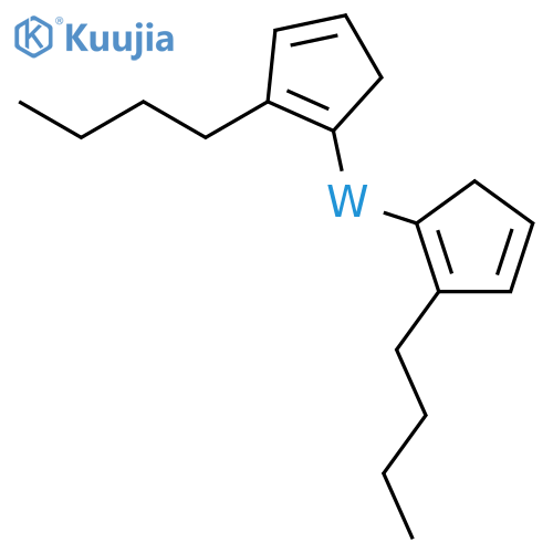 Bis(butylcyclopentadienyl)tungsten structure