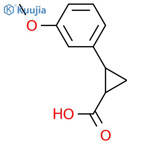 2-(3-methoxyphenyl)Cyclopropanecarboxylic acid structure