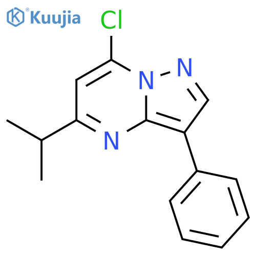 7-chloro-3-phenyl-5-(propan-2-yl)pyrazolo1,5-apyrimidine structure