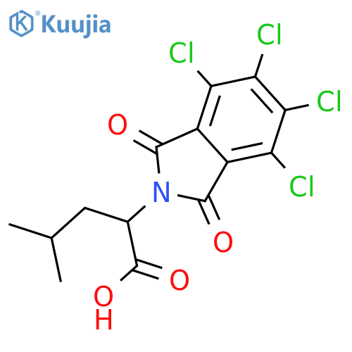 4-Methyl-2-(4,5,6,7-tetrachloro-1,3-dioxo-1,3-dihydro-2H-isoindol-2-yl)pentanoic acid structure