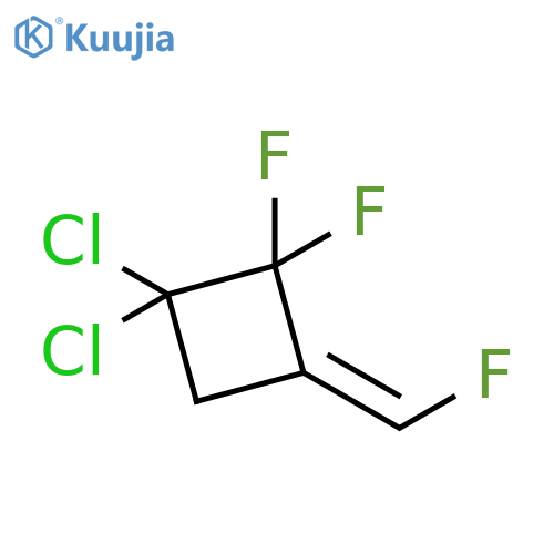 CYCLOBUTANE, 1,1-DICHLORO-2,2-DIFLUORO-3-(FLUOROMETHYLENE)-, (E)- structure