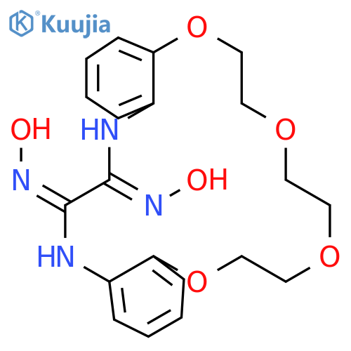 DIBENZO[K,Q][1,4,7,10,13,16]TETRAOXADIAZACYCLOOCTADECINE-20,21(19H,22H)-DIONE, 6,7,9,10,12,13-HEXAHYDRO-, DIOXIME, (Z,Z)- structure