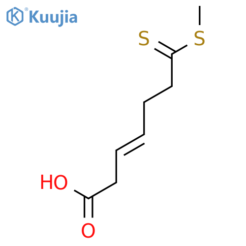 7-(Methylsulfanyl)-7-sulfanylidenehept-3-enoic acid structure