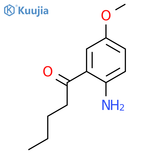 1-Pentanone, 1-(2-amino-5-methoxyphenyl)- structure