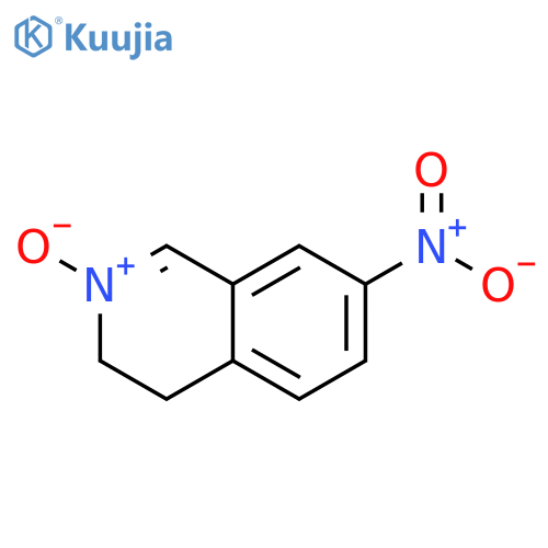 ISOQUINOLINE, 3,4-DIHYDRO-7-NITRO-, 2-OXIDE structure
