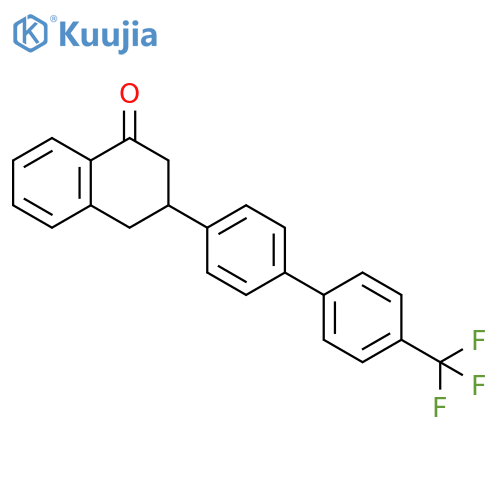 1(2H)-Naphthalenone, 3,4-dihydro-3-[4'-(trifluoromethyl)[1,1'-biphenyl]-4-yl]- structure