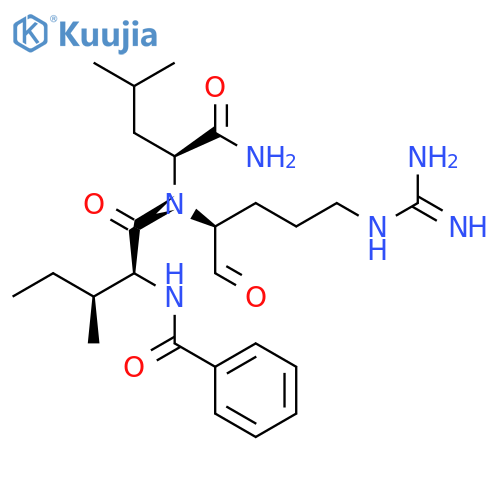 L-Leucinamide, N-benzoyl-L-isoleucyl-N-[4-[(aminoiminomethyl)amino]-1-formylbutyl]-, (S)- (9CI) structure