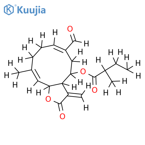 8beta-(2-Methylbutyryloxy)-14-oxoursiniolid structure