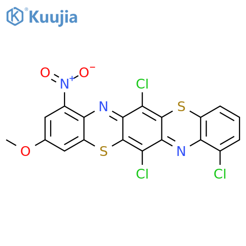 TRIPHENODITHIAZINE, 6,8,13-TRICHLORO-3-METHOXY-1-NITRO- structure