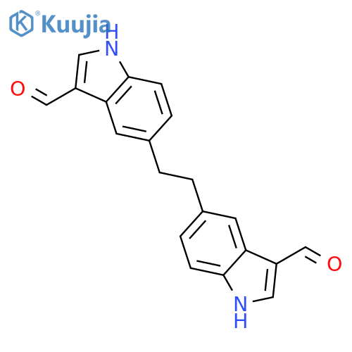 1H-Indole-3-carboxaldehyde, 5,5'-(1,2-ethanediyl)bis- structure