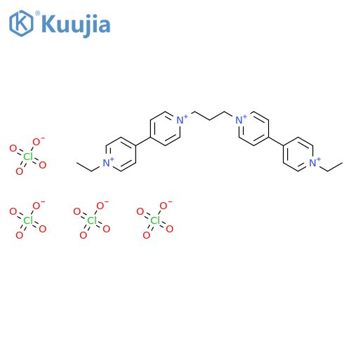 4,4'-BIPYRIDINIUM, 1,1''-(1,3-PROPANEDIYL)BIS[1'-ETHYL-, TETRAPERCHLORATE structure