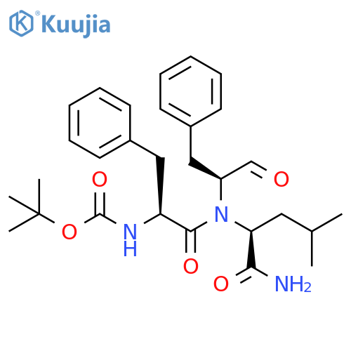 L-Leucinamide, N-[(1,1-dimethylethoxy)carbonyl]-L-phenylalanyl-N-(1-formyl-2-phenylethyl)-, (S)- (9CI) structure