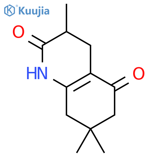 2,5(1H,3H)-Quinolinedione, 4,6,7,8-tetrahydro-3,7,7-trimethyl- structure