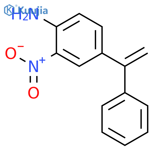 Benzenamine, 2-nitro-4-(1-phenylethenyl)- structure