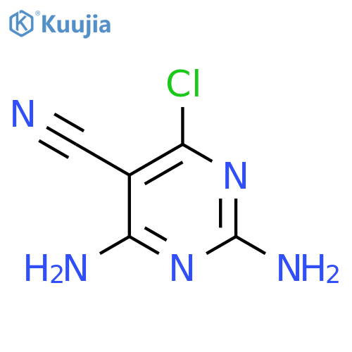 2,4-Diamino-6-chloropyrimidine-5-carbonitrile structure