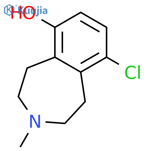 9-Chloro-3-methyl-2,3,4,5-tetrahydro-1H-3-benzazepin-6-ol structure