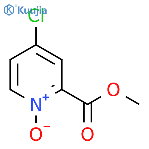 4-Chloro-2-(methoxycarbonyl)pyridine 1-oxide structure
