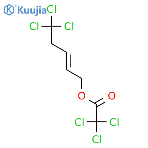 Aceticacid, 2,2,2-trichloro-, 5,5,5-trichloro-2-penten-1-yl ester structure
