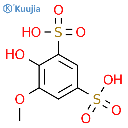 1,3-Benzenedisulfonic acid, 4-hydroxy-5-methoxy- structure