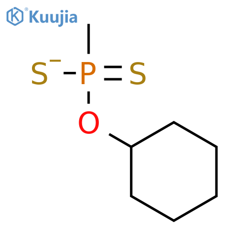Phosphonodithioic acid, methyl-, O-cyclohexyl ester structure
