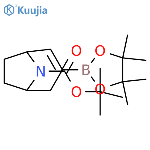 tert-butyl 3-(4,4,5,5-tetramethyl-1,3,2-dioxaborolan-2-yl)-8-azabicyclo[3.2.1]oct-2-ene-8-carboxylate structure