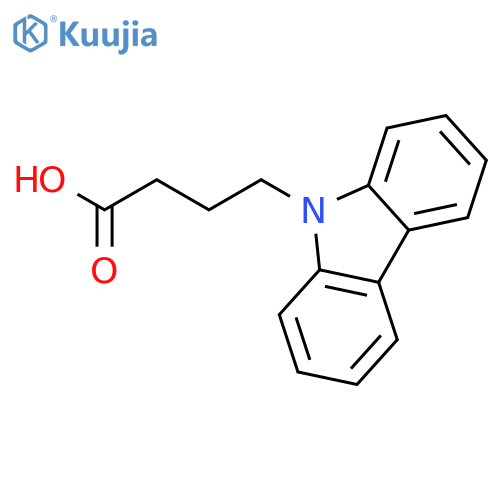 9H-Carbazole-9-butanoic acid structure