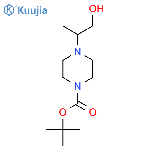 Tert-butyl 4-(1-hydroxypropan-2-yl)piperazine-1-carboxylate structure