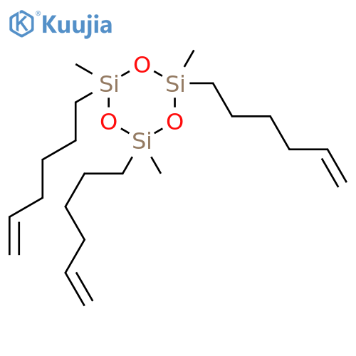 CYCLOTRISILOXANE, 2,4,6-TRI-5-HEXENYL-2,4,6-TRIMETHYL- structure