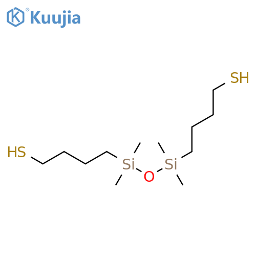 1-Butanethiol, 4,4'-(1,1,3,3-tetramethyl-1,3-disiloxanediyl)bis- structure