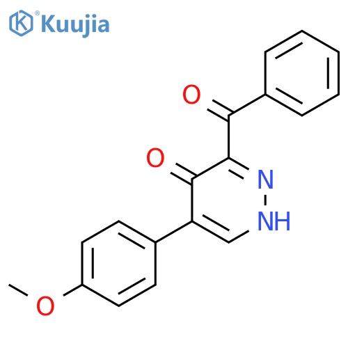 4(1H)-Pyridazinone, 3-benzoyl-5-(4-methoxyphenyl)- structure
