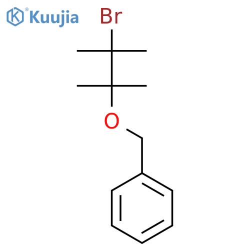 Benzene, [(2-bromo-1,1,2-trimethylpropoxy)methyl]- structure
