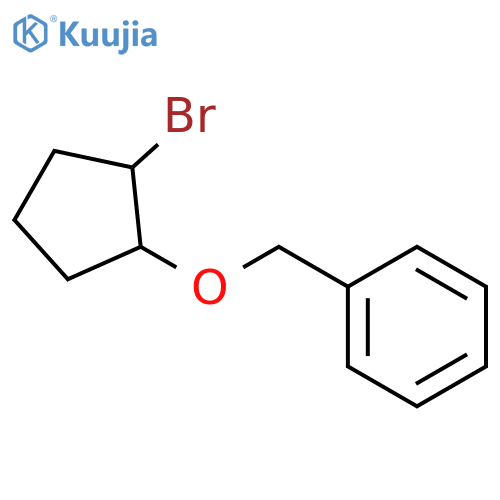{(2-bromocyclopentyl)oxymethyl}benzene structure