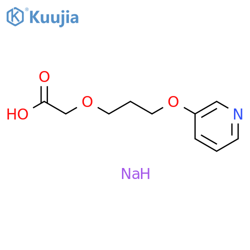Acetic acid, 2-[3-(3-pyridinyloxy)propoxy]-, sodium salt (1:1) structure