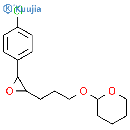 2H-Pyran, 2-[3-[3-(4-chlorophenyl)oxiranyl]propoxy]tetrahydro- structure