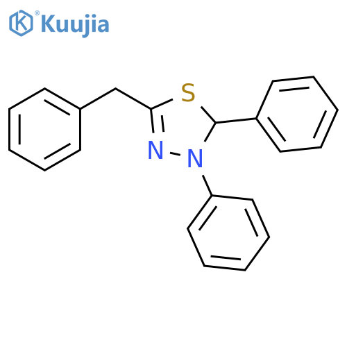 1,3,4-Thiadiazole, 2,3-dihydro-2,3-diphenyl-5-(phenylmethyl)- structure