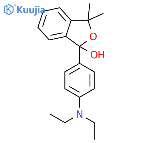1-Isobenzofuranol, 1-[4-(diethylamino)phenyl]-1,3-dihydro-3,3-dimethyl- structure