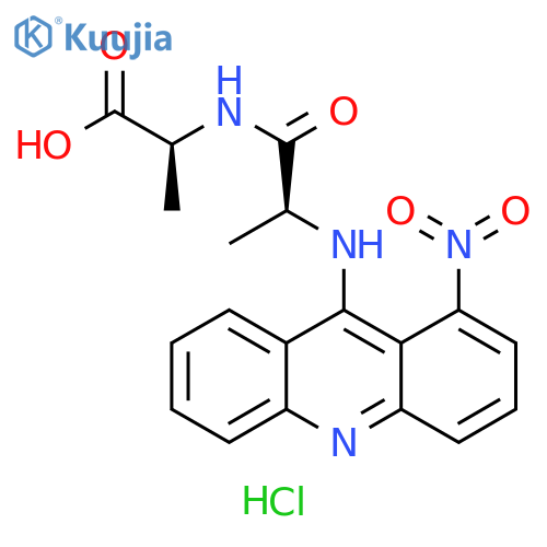 L-Alanine, N-[N-(1-nitro-9-acridinyl)-L-alanyl]-, monohydrochloride (9CI) structure