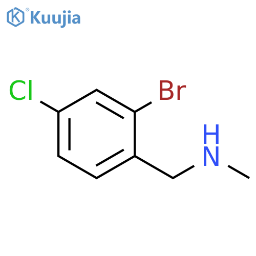 (2-bromo-4-chlorophenyl)methyl(methyl)amine structure