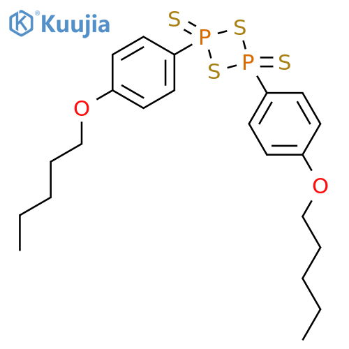 1,3,2,4-Dithiadiphosphetane, 2,4-bis[4-(pentyloxy)phenyl]-, 2,4-disulfide structure