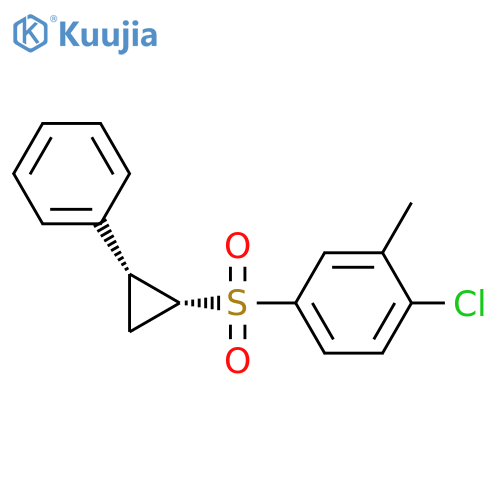 Benzene, 1-chloro-2-methyl-4-[(2-phenylcyclopropyl)sulfonyl]-, cis- structure