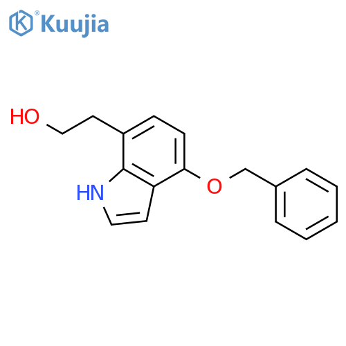 1H-Indole-7-ethanol, 4-(phenylmethoxy)- structure