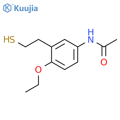 Acetamide, N-[4-ethoxy-3-(2-mercaptoethyl)phenyl]- structure