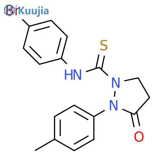 1-Pyrazolidinecarbothioamide,N-(4-bromophenyl)-2-(4-methylphenyl)-3-oxo- structure