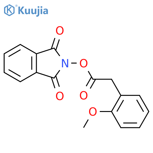 1,3-dioxo-2,3-dihydro-1H-isoindol-2-yl 2-(2-methoxyphenyl)acetate structure