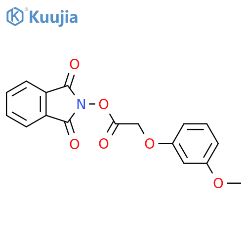 1,3-dioxo-2,3-dihydro-1H-isoindol-2-yl 2-(3-methoxyphenoxy)acetate structure